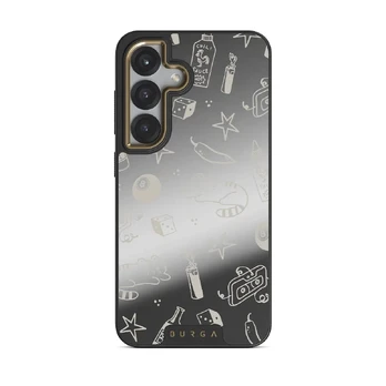 Essentials - Samsung Galaxy S25 Plus Case, Elite Mirror Dark (Magnetic) / Gold