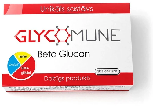 GLYCOMUNE Beta gliukanų kapsulės N30