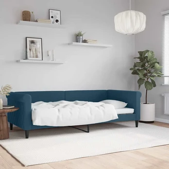 Lova Sofa, mėlynos spalvos, 90x200cm, aksomas