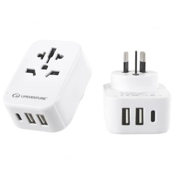 Elektros lizdų adapteris Lifeventure USB AUS/CHINA