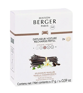 Maison Berger Paris Car diffuser refill Vanilla Magnificence (Car Diffuser Recharge/Refill) 2 pcs Unisex