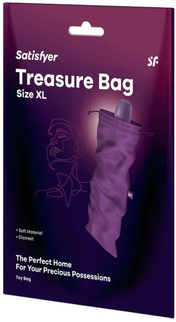 SATISFYER TREASURE BAG XL PURPLE