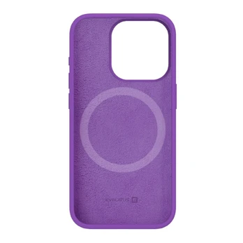 Evelatus iPhone 15 Pro Premium Magsafe Soft Touch silikoninis dėklas Apple Deep Purple