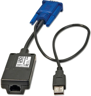 USB – VGA adapteris LINDY 39634 Juoda / Mėlyna