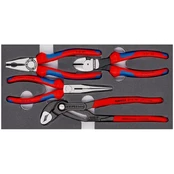 Plokščių replių komplektas Knipex 002001V15, 4 vnt. kaina