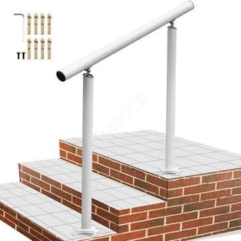 Lauko turėklas laiptams, 34 coliai, baltas