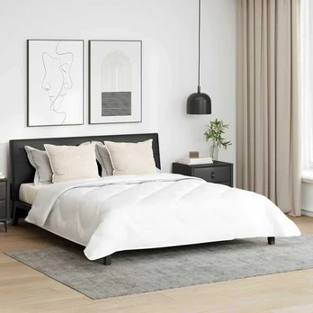 Antklodė su pagalve 3 pcs Balta 260 x 220 cm Mikropluoštas