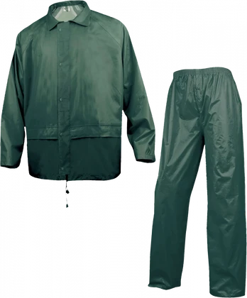 Rainsuit 400, green M, Delta Plus