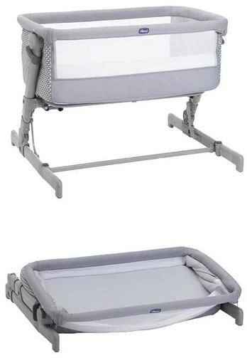 CHICCO NEXT2ME GO SULANKSTOMAS LOPŠIUKAS, LIGHT Pilkas