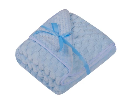 Balnket - 684 - 3D - size 80x90 - BLUE