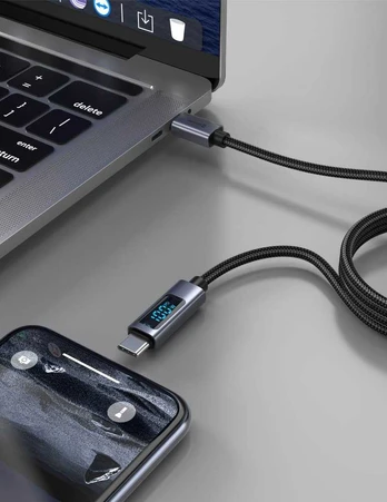 Swissten LCD Cable USB-C / USB-C 1m