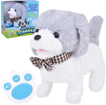 Interactive Plush Dog CHARLIE Walks Barks Whines + remote control ZA5362