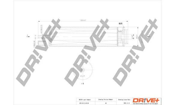 Kuro filtras Dr!ve+ DP1110.13.0118