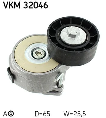 diržo įtempiklis, V formos rumbuotas diržas SKF VKM 32046