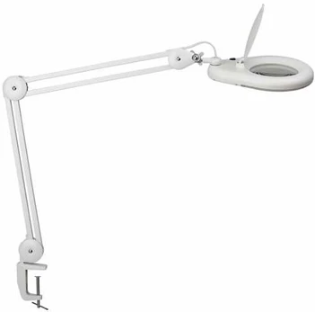 MAUL LED Lupenleuchte Viso mit Klemmfuß baltas