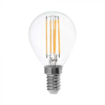 6W LED filamentinė lemputė, E14, P45, 6500K