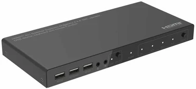 MicroConnect 4K@60Hz HDMI KVM switch, 4x1 4:4:4