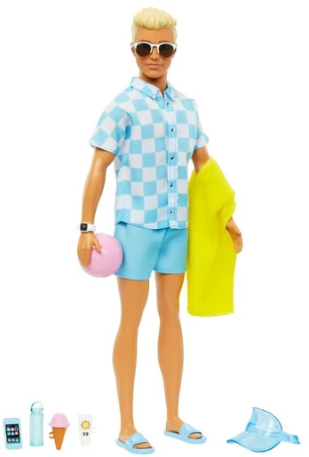 Lėlė Barbie Ken Doll Swim Trunks and Beach-Themed