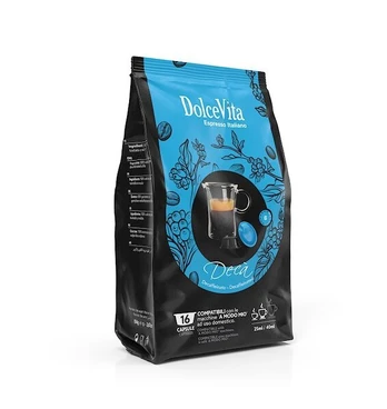Dolce Vita kavos kapsulės Decaffeinato, 16 vnt.