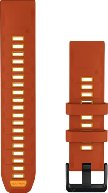 Garmin watch strap QuickFit 22mm fenix 9 Pro, autumn orange/spark orange