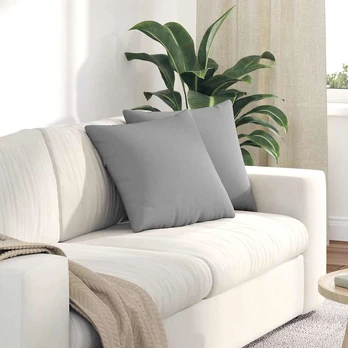 Sofa Pagalvės 2 pcs Pilka 45 x 45 cm audinys