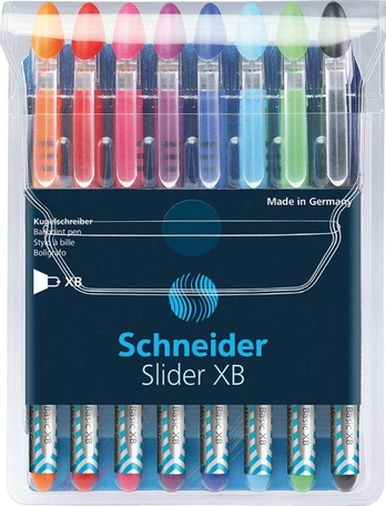 Schneider SCHNEIDER Slider Basic, XB, Colours, 8 vnt., spalvų maišelis