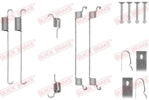 Priedų komplektas, stabdžių trinkelės QUICK BRAKE 105-0007