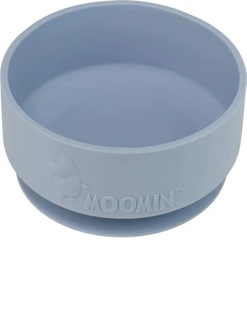 Silikoninis dubenėlis Moomin, sky blue, 4+ mėn