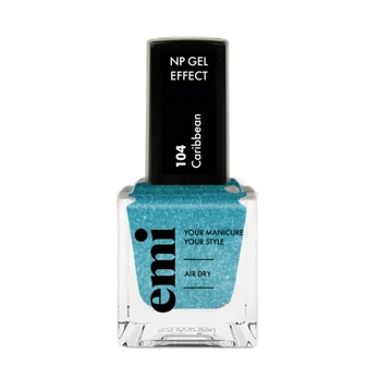 E.Mi Nail Polish Gel Effect Nagų lakas, Caribbean