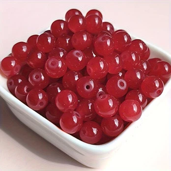 Stikliniai karoliukai, Agate Red