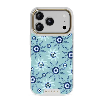 Blue Gaze - iPhone 17 Pro Case, Elite Light (MagSafe) / Gold