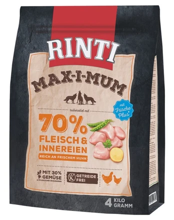 RINTI MAX-I-MUM Chicken su vištiena 4 kg