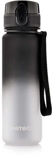 Meteor sportinis buteliukas 500 ml juoda/balta