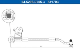 Stabdžių žarnelė ATE 24.5296-0255.3 kaina