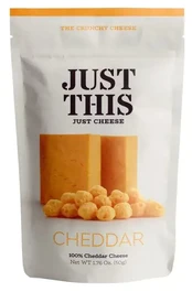 Sūrio užkandis JUST THIS Cheddar, 50 g kaina