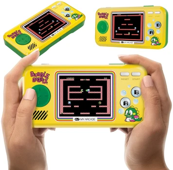 Mini retro nešiojama konsolė 3 žaidimai Bubble Bobble