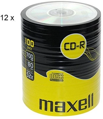 CD-R diskai MAXELL, 700MB, 52X, 80 min., 100 vnt.