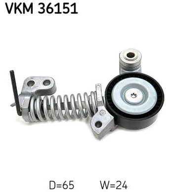 Diržo įtempiklis, V formos rumbuotas diržas SKF VKM36151