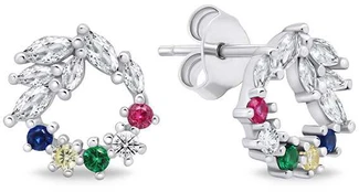 Brilio Silver Brilio Sidabrinis Matching sidabrinis earrings with zircons EA720W