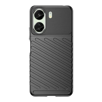 Hurtel Xiaomi Redmi 13c - juodas Šarvuotas Thunder dėklas,