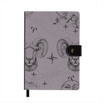 Aries - Notebook, A5 (14.8 x 21cm) / Dotted / Purple