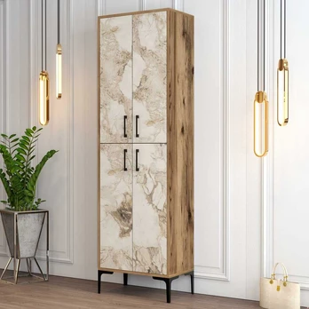 Batų dėžė Kalune Design Berlin A, ruda, 35 cm x 60 cm x 200 cm