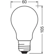 OSRAM LED Classic, matinis, E27, 7,2 W, 1 521 lm, 4 000 K, A100