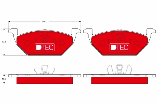 TRW GDB1984DTE Brake pad set