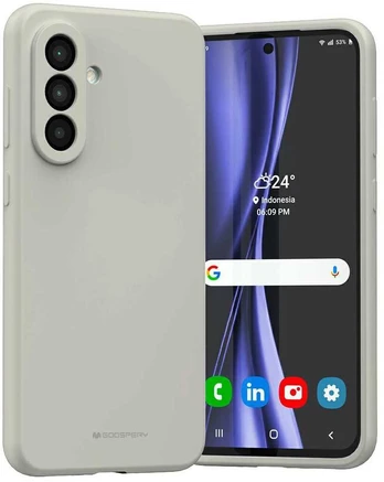 Dėklas Mercury Silicone do Samsung Galaxy A56 kamienny