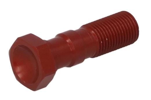 Brake pipe bolt MCH971R M10x1, colour: Red