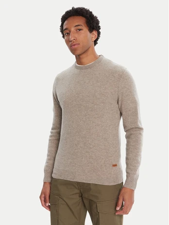 Barbour Megztinis Patch Crew MKN0584ST51 Smėlio Regular Fit