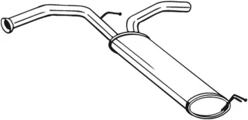 BOSAL BOS135-247 Exhaust system rear silencer kaina