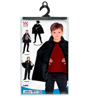 child size "BLACK CAPE" 60 cm