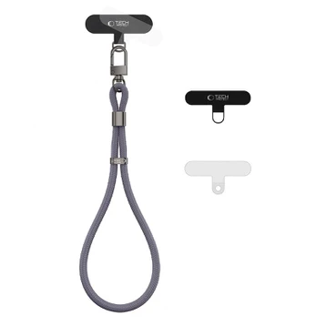 Pikas (Shadow Grey) dirželis telefonui "Tech-Protect C11S Rope Wrist Strap"